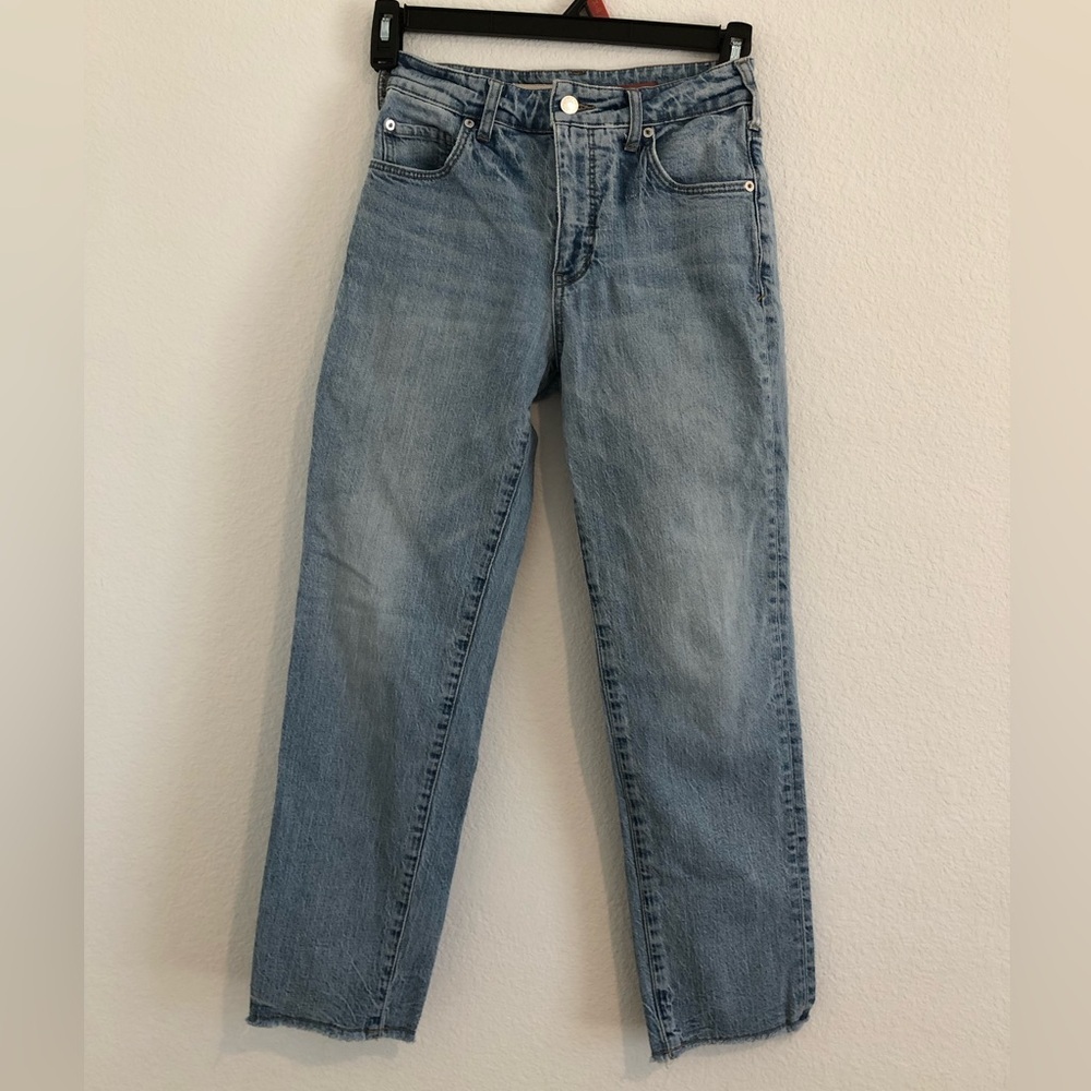 Pilcro Women's Vintage Straight Leg Jeans - Light Blue Size 26